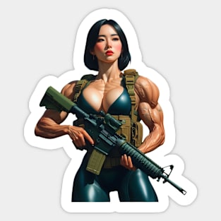 Tactical Girl Sticker